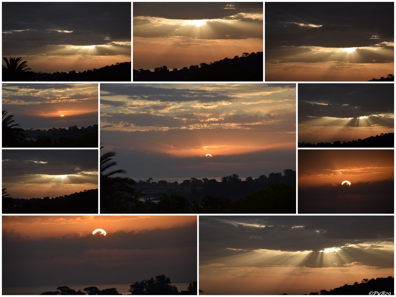 Lever su soleil sur l'Anse de Primel samedi 21 juin 2025. Photos pyb29