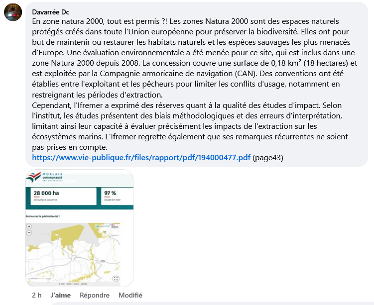 Capture d'cran Facebook
