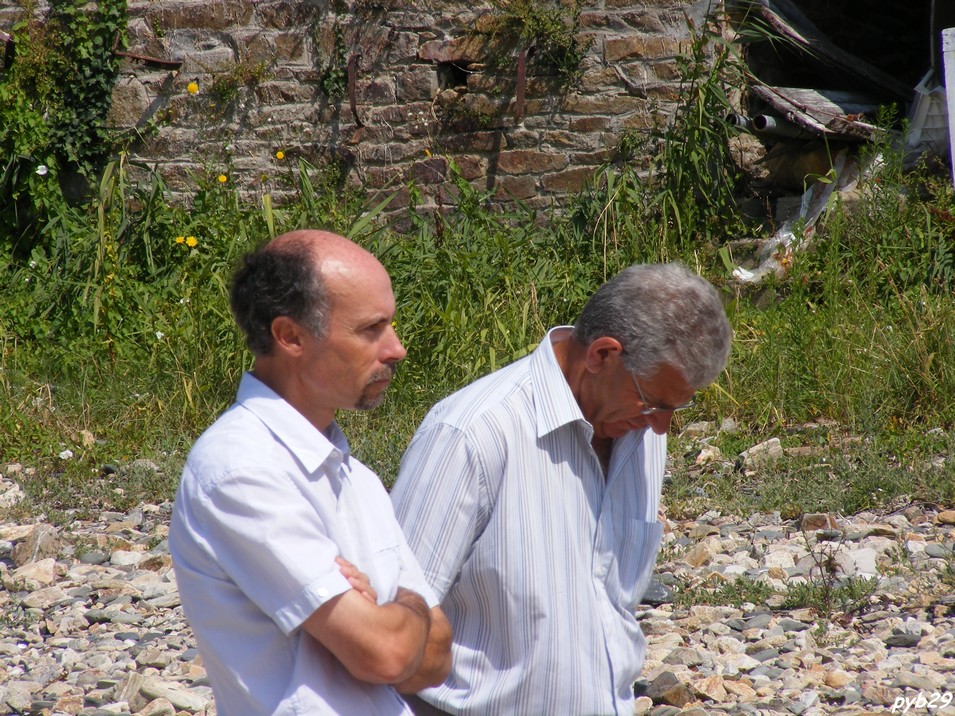 Le Docteur Philippe et Maurice Brifault � St-Michel en Gr�ve