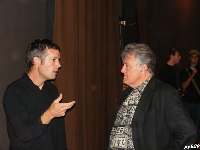 Claude Lesn� � droite  en compagnie de Sylvain Ballu