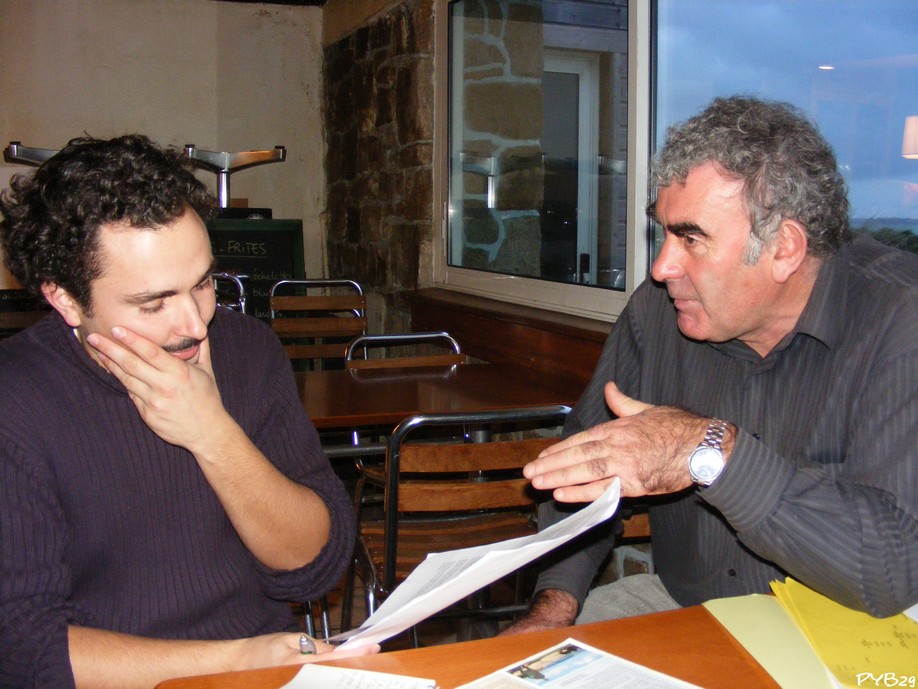 C'�tait le 05 d�cembre 2009, Julien D�z�cot et Jean-Yves Qu�m�neur. Photo pyb29.