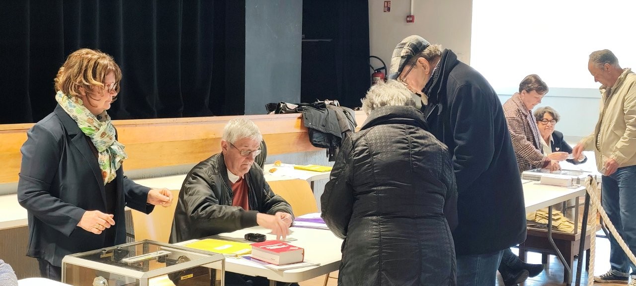 Municipales 1er tour Plougasnou dimanche 15 mars 2026. Photo pyb29