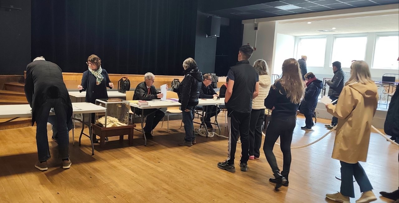 Municipales 1er tour Plougasnou dimanche 15 mars 2026. Photo pyb29